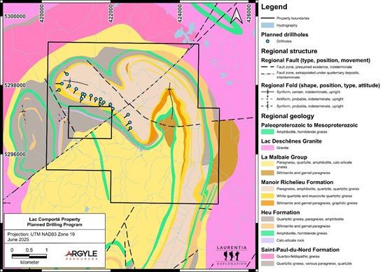 CORRECTION FROM SOURCE: Argyle Resources Corp. Submitted and Expects Permits This Week to Begin 3,000 Metre Drilling Program at Lac Comporté Silica Project, Quebec