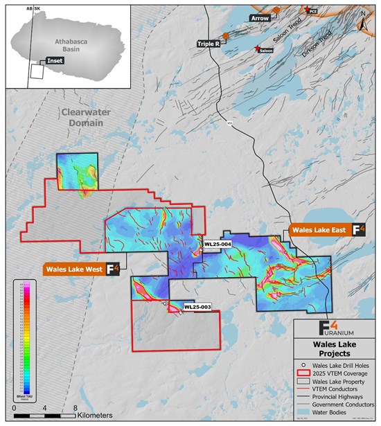 F4 Hits Intersects Graphitic Structures at Wales Lake