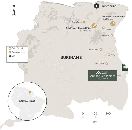 Founders Metals Expands Antino Gold Project with Addition of 36,000 Hectares