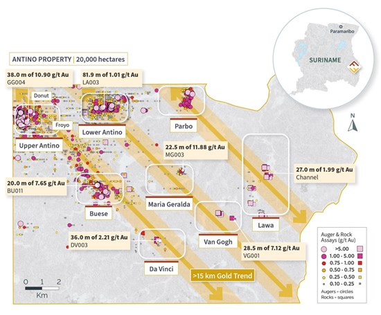 Founders Metals Expands High-Grade Gold Zone at Upper Antino with 46.0 m of 3.59 g/t Au & Deep Drilling Extends Mineralization to 500 m Vertical Depth
