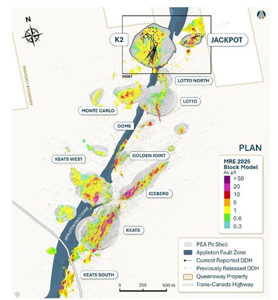 New Found Gold Announces Infill and Expansion Drilling at the K2 Zone, Queensway Gold Project