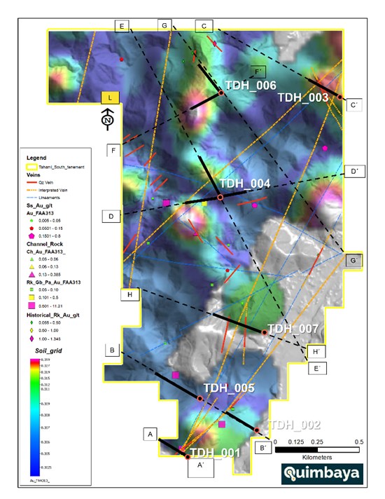 Quimbaya Gold Starts Drilling at Tahami South, Testing Undrilled Gold System Beside Aris' Segovia Mine