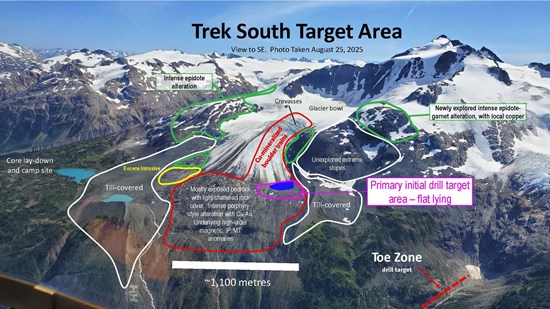 Romios Expands Size of Trek South Porphyry Copper-Gold Prospect in BC's Golden Triangle and Prepares for First-Ever Drilling in 2026